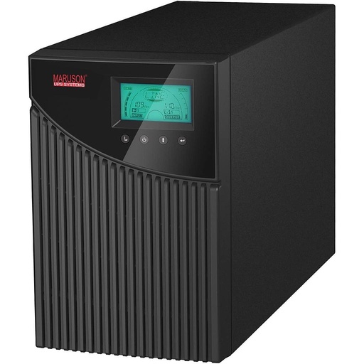 1kVA Makelsan PowerPack Online UPS as:Online Double Conversion. Single phase in / Single phase out, 5-minute backup time @ Full load, 2x7ah/12V.