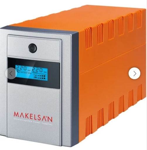 2200VA Makelsan LionSERIES  UPS Line Interactive 4-minutes backup time @ Full load, 1x9Ah/12V
