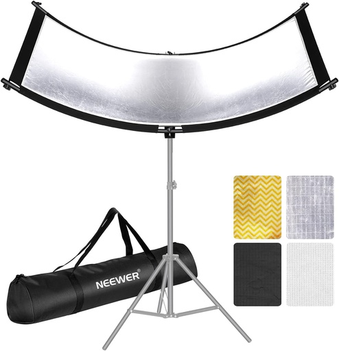 Neewer Clamshell Light Reflector Diffuser with Carrying Bag,100x45cm 10096860