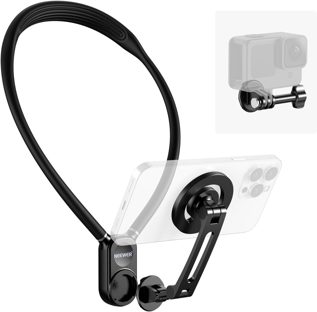 NEEWER Magnetic Neck Holder for Action Camera & Phone 10104245