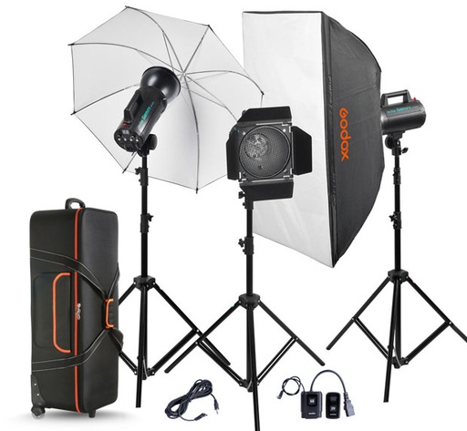 Godox GS400II-D 400w Studio Flash kit (3*head)