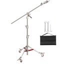 Neewer Pro 100% Stainless Steel C-Stand Light Stand with Pulleys (10096856)