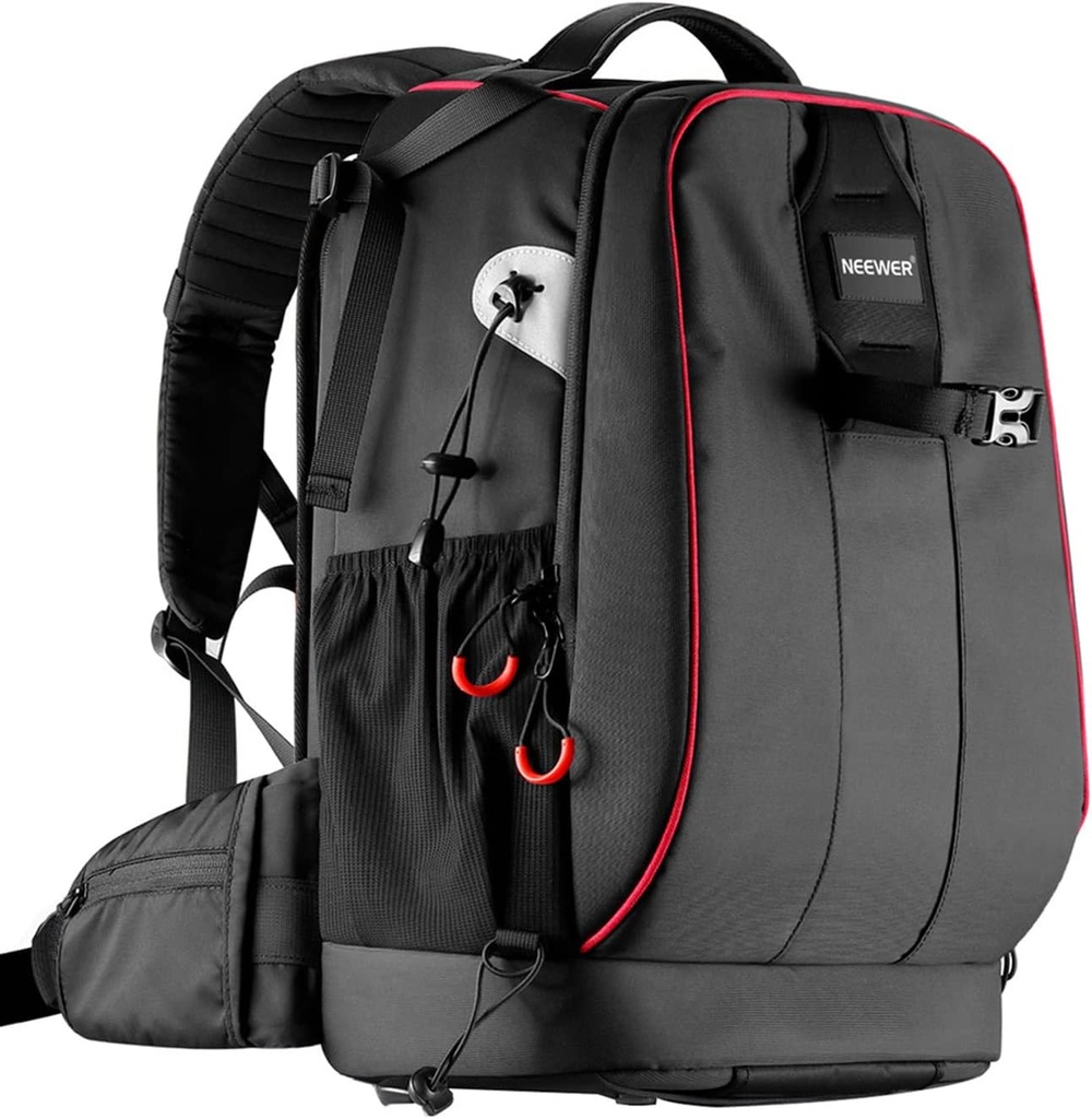 Neewer NW-XJB-D2330-R Professional Camera Bag – Waterproof and shockproof, equipped with adjustable padded dividers and a combination anti-theft lock.(10087473)