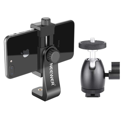 NEEWER ROTATABLE SMARTPHONE CLIP WITH HOT SHOE CRADLE HEAD 10098815