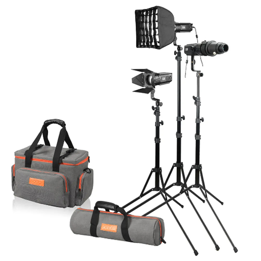 Mt Godox S30 LED Light studio kit - 3 heads 
