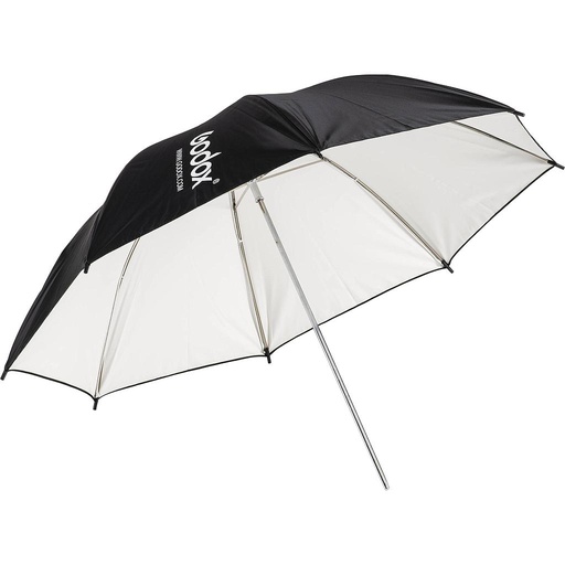Mt Godox Dual-Duty Reflective Umbrella (33", Black/Silver)
