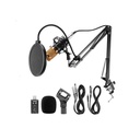 BM-900 Professional Studio Broadcasting Recording Condenser Microphone & Adjustable Microphone Suspension Scissor Arm USB