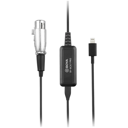 BOYA BY-BCA7 PRO XLR to iOS Lightning & USB Type-A Adapter Cable (20')
