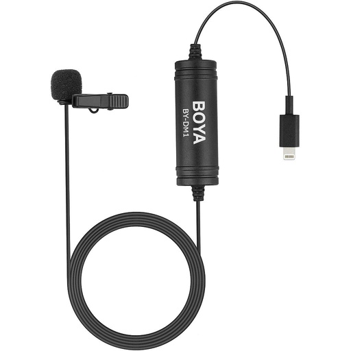 BOYA DM-1 / BY-DM1 Digital Lavalier Microphone - Lightning connector for iOS devices 