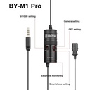 BOYA by-M1 Pro Omnidirectional Lavalier Microphone Clip-on Lapel Mic