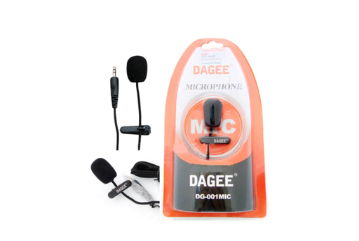 [Exportimage] Dagee DG-001MIC Mini Lavalier Microphone Portable Clip-on Lavalier 3.5mm plug Microphone 