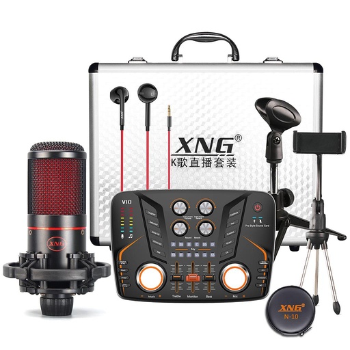 Professional Sound Card V10 & G8 Home Studio Guitar Recording Sound Card for KTV and Recording