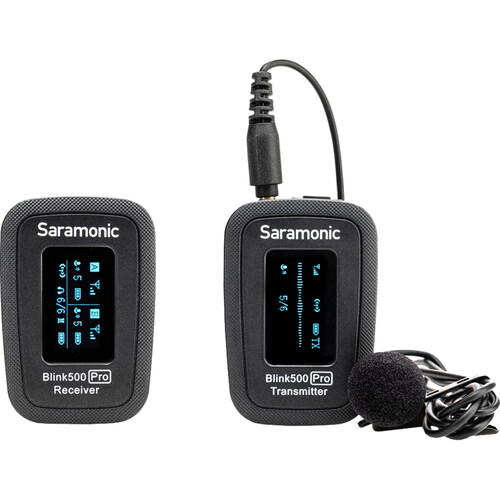 Saramonic Blink 500 Pro B1 Digital Camera-Mount Wireless Omni Lavalier Microphone System (2.4 GHz, Black)