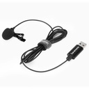 Saramonic SR-ULM10 Omnidirectional USB Lavalier Microphone (6.5' Cable)