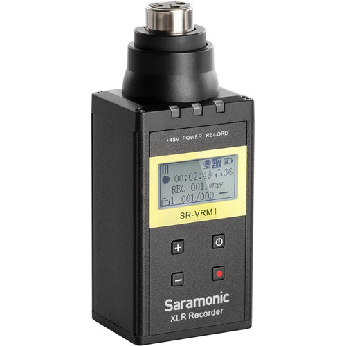 Saramonic PCM Recorder SR-VRM1 Plug-On Linear PCM Recorder for XLR Microphones "