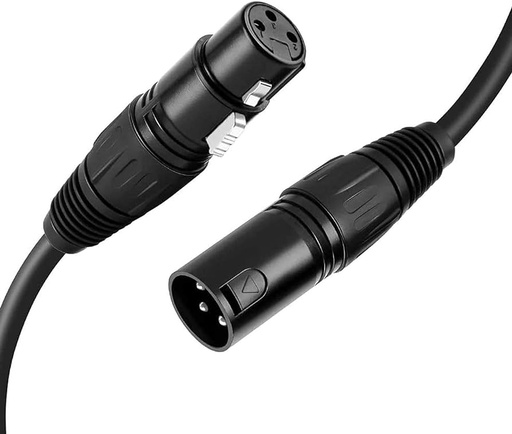 XLR Male to XLR Female Cable 1m