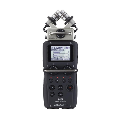 مسجل صوت زوم H5 مع نظام ميكروفون قابل للتبديل