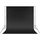 Neewer 1.8 x 2.8M PRO Photo Studio 100% Pure Muslin Collapsible Backdrop Background for Photography,Video and Television (Background Only) - Black(10083665)