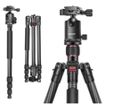 Neewer N55C Carbon Fiber 66"/168cm Tripod Monopod with 360 Degree Ball Head, 1/4 inch Quick Shoe Plate, and Bag(10081590)