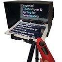 HD Teleprompter Model M-BX10 suitable for 6-10 inch tablet and mobile phone. Rear Camera and phone shooting MBX10
