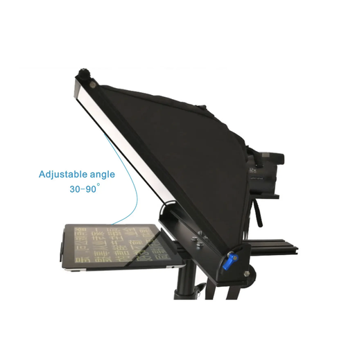 Teleprompter for rear cameras Model M-BX15 15inch foldable teleprompter with tripod, HD Glass, Suitable for 6-10 inch tablet and mobile phones MBX15 