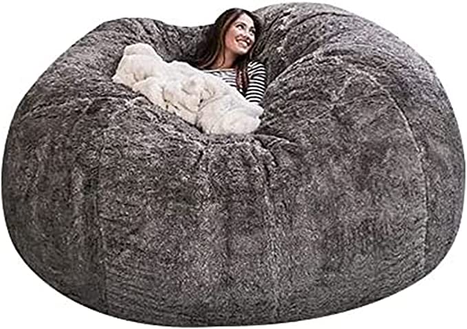 GIANT 5ft/150cm Bean Bag - Solid Cover Fashion Sofa No Beans No