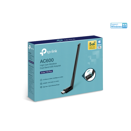 Archer T2U Plus AC600 High Gain Wireless Dual Band USB Adapter
