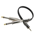 Mini PL 3.5m Male Stereo to Double PL 5.5m Male Mono