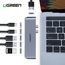 UGREEN MODEL :50963\ Dual USB-C to HDMI+ 3 USB 3.0 + Type C female + PD Converter