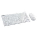 Meetion Tech MT-Mini4000 2.4G Wireless Mini Keyboard and Mouse Combo White US+AR