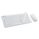 Meetion Tech-Mini4000 2.4G Wireless Mini Keyboard and Mouse Combo White US+AR