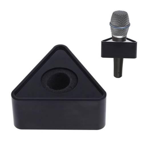 Plastic Microphone Triangular Logo Flag Station