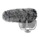 HUANOR HN-17 Furry Outdoor Microphone Windscreen Windshield Cover for RODE VIDEOMIC GO Shotgun Recorder (40mm x 5.52")
