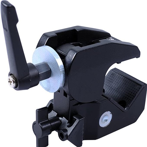 Strong Metal Crab Clamp Holder for Camera and Flash Mount on Tripod Stand