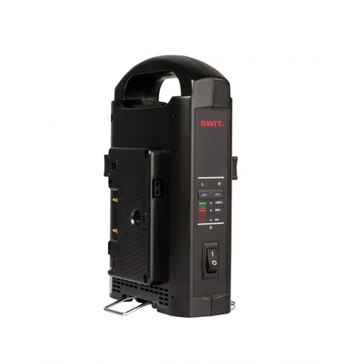 شاحن SWIT SC-302A لشحن بطاريتين Gold Mount بشكل متسلسل