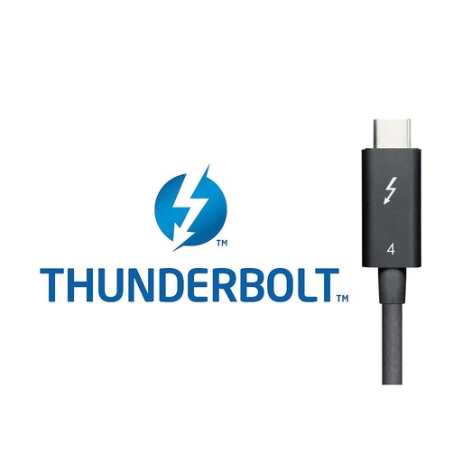 Thunderbolt 4 Cable with 100W Charging,40Gbps Data Transfer,Single 8K or Dual 4K Displays