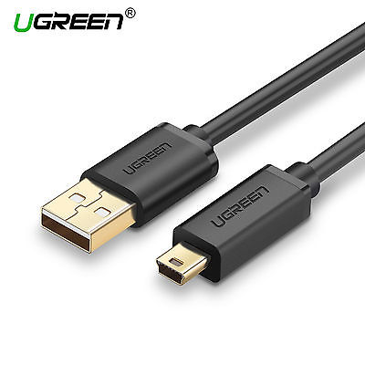 UGREEN MODEL : US132 / 10355 USB 2.0 A Male To Mini 5 Pin Male cable Gold-plated (1M)
