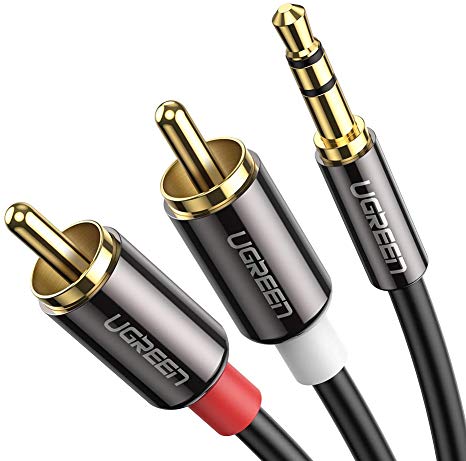 UGREEN Model:10584 AV116 3.5mm to 2RCA Male Audio Cable 2M