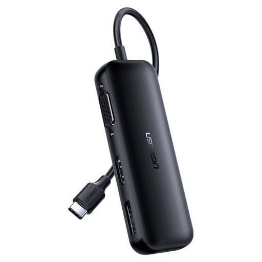 محول من USB-C الى HDMI V2.0B 4K 60Hz + VGA + DisplayPort V1.2a من يو جرين / UGREEN 60568”CM260