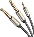 Ugreen 3.5mm To Dual 6.35mm Male Cable 3M Model: 10618 / AV126 