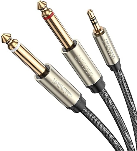 Ugreen 3.5mm To Dual 6.35mm Male Cable 3M Model: 10618 / AV126 