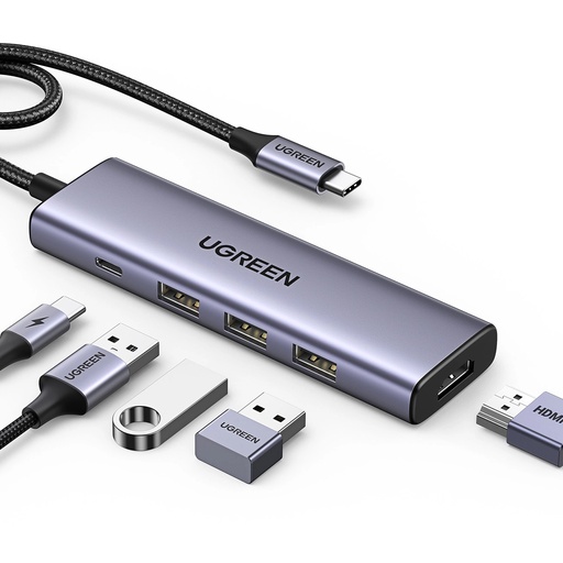 UGREEN 15597 - 5 in 1 Adapter USB-C Hub to 3x USB3.0 + HDMI