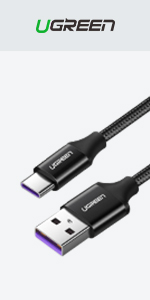Ugreen Model:50567 USB to USB Type-C 5A Data Cable 01M