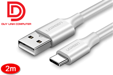 Ugreen Model:60123 USB 2.0 to USB-C data cable white 2M