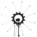 Rundour 180w led photography video light with 12 tube eyes star studio photo ring lights lamp