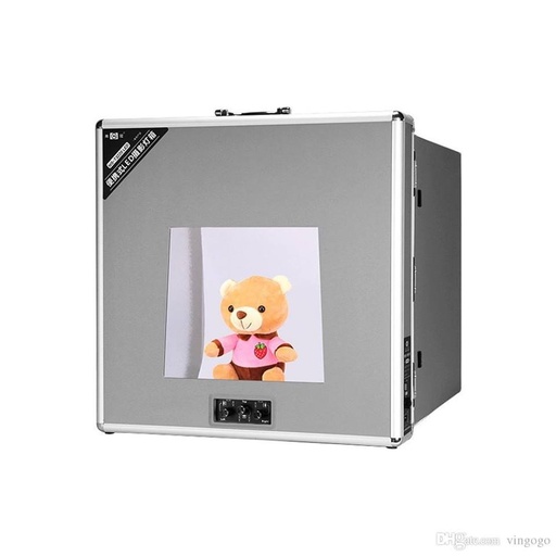 T3220 Portable Photo Studio Shooting Tent LED Light Diffusion Soft Box Kit with 6 Colors Backdrops for Camera Phone Photography **Small**