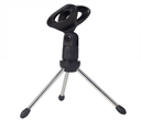 Desktop Microphone Stand & Compact Table Tripod Mic Holder Mount