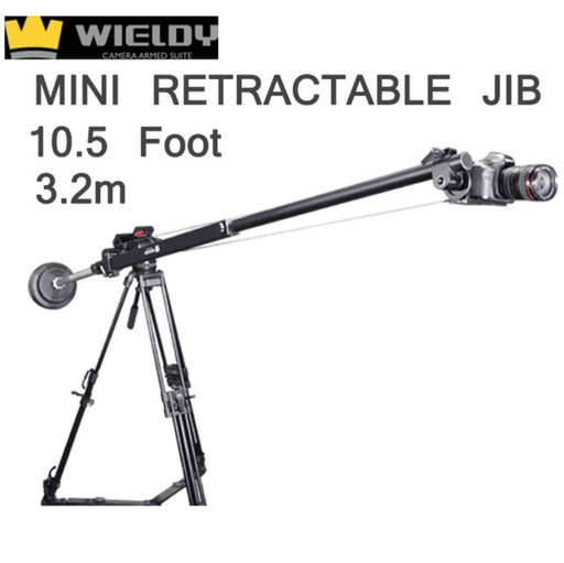 WIELDY 3.2m 10.5 Foot/Ft Mini Retractable Portable Camera Crane Jib DSLR Jib Crane