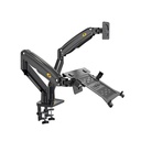 NB F160 /FP-2 Monitor Arm Screen holder  Stand Dual Twin PC Desk Mount For 17-27 Inch LED LCD Screen and Laptop
