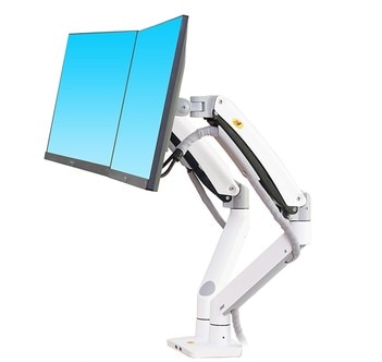 NB F195A 3-12kg Aluminum 22-32" Dual computer screen holder With big adaptor